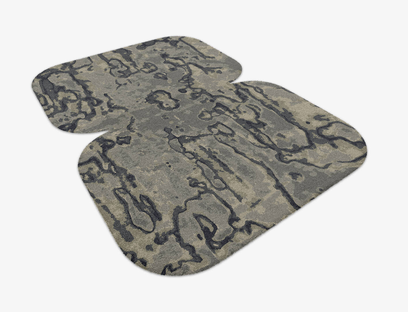 Condensations Brush Strokes Eight Hand Knotted Tibetan Wool Custom Rug by Rug Artisan
