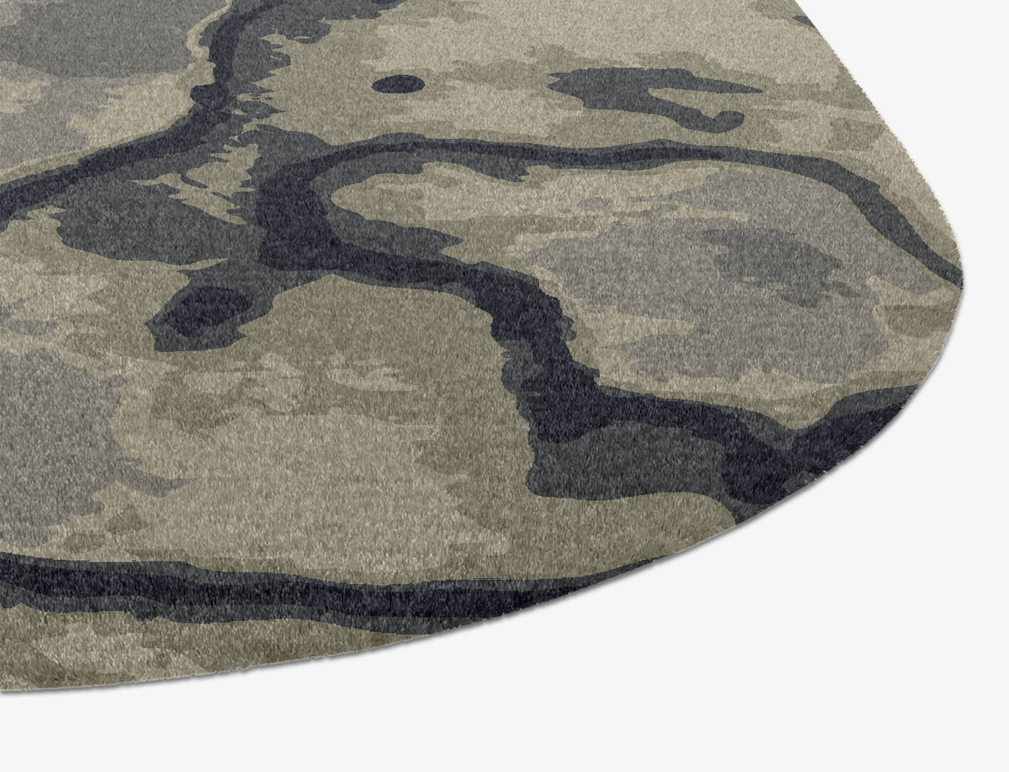 Condensations Brush Strokes Eight Hand Knotted Tibetan Wool Custom Rug by Rug Artisan