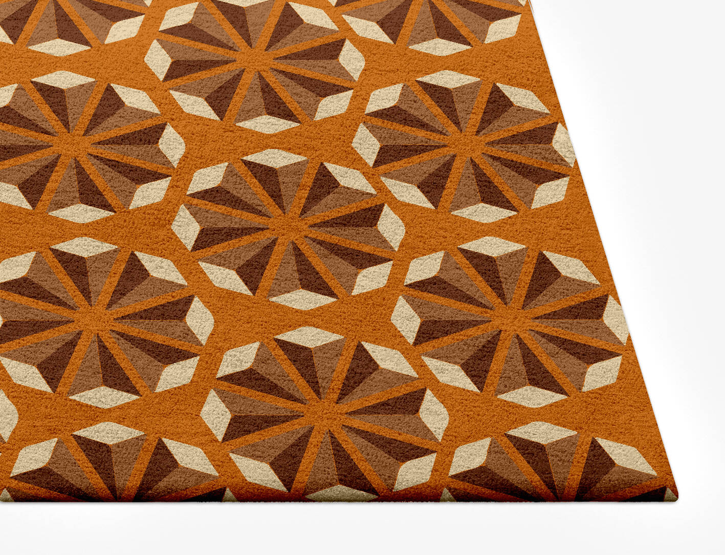 Cone Flowers Modern Geometrics Rectangle Hand Tufted Pure Wool Custom Rug by Rug Artisan