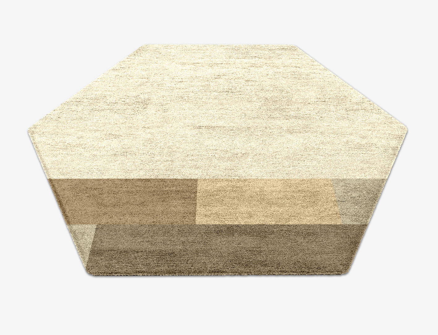 Conflate  Hexagon Hand Knotted Bamboo Silk Custom Rug by Rug Artisan