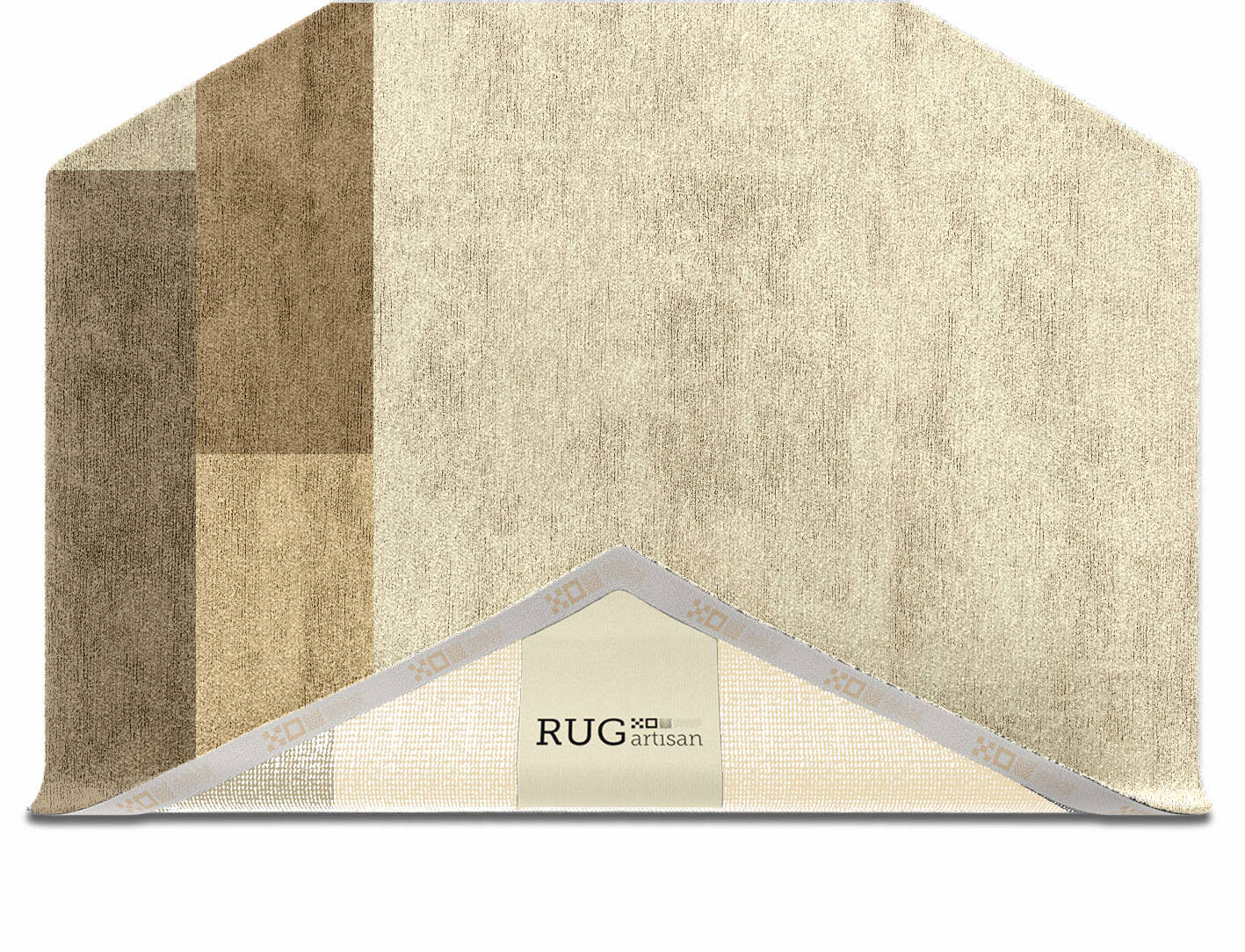 Conflate  Hexagon Hand Knotted Bamboo Silk Custom Rug by Rug Artisan