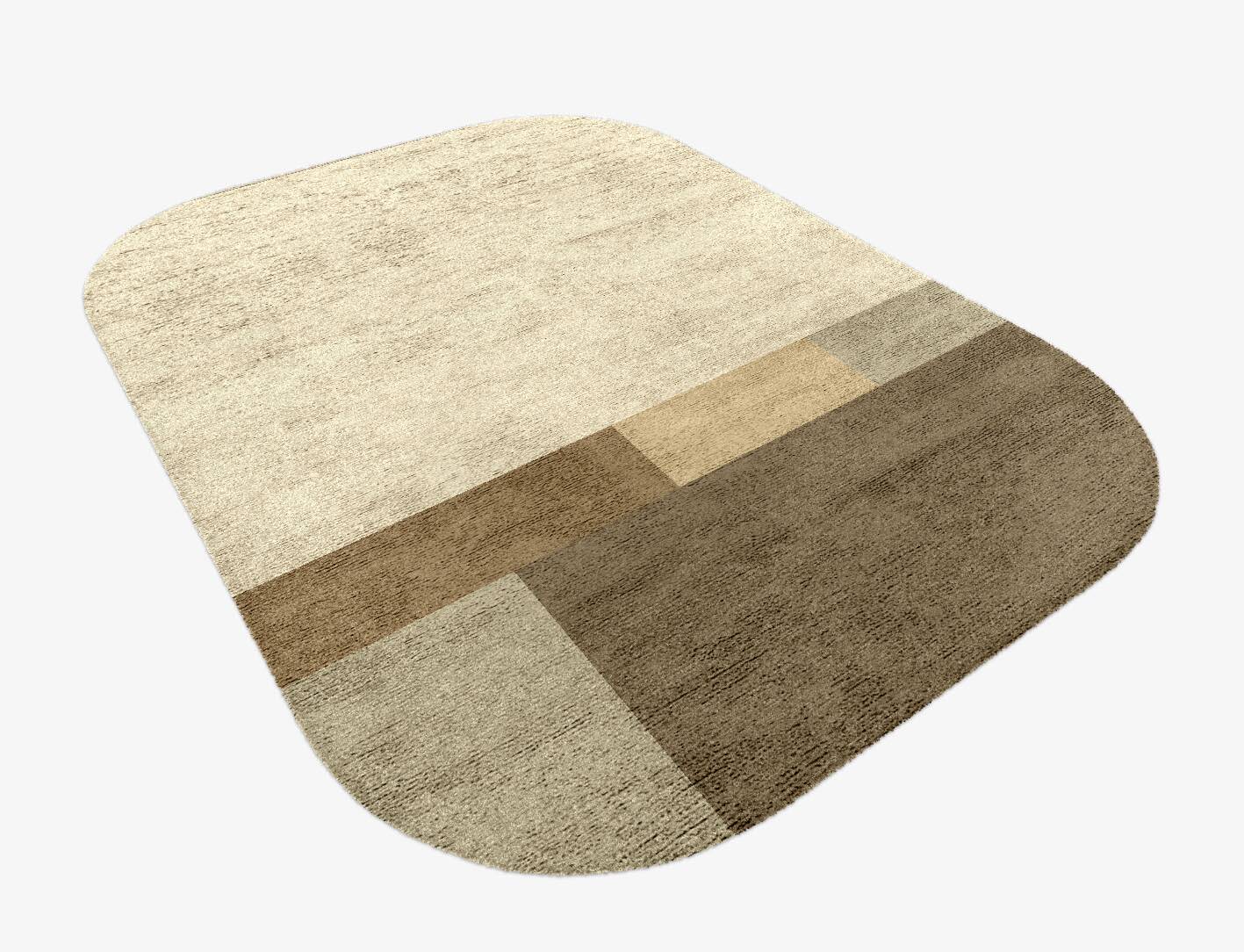 Conflate  Oblong Hand Knotted Bamboo Silk Custom Rug by Rug Artisan