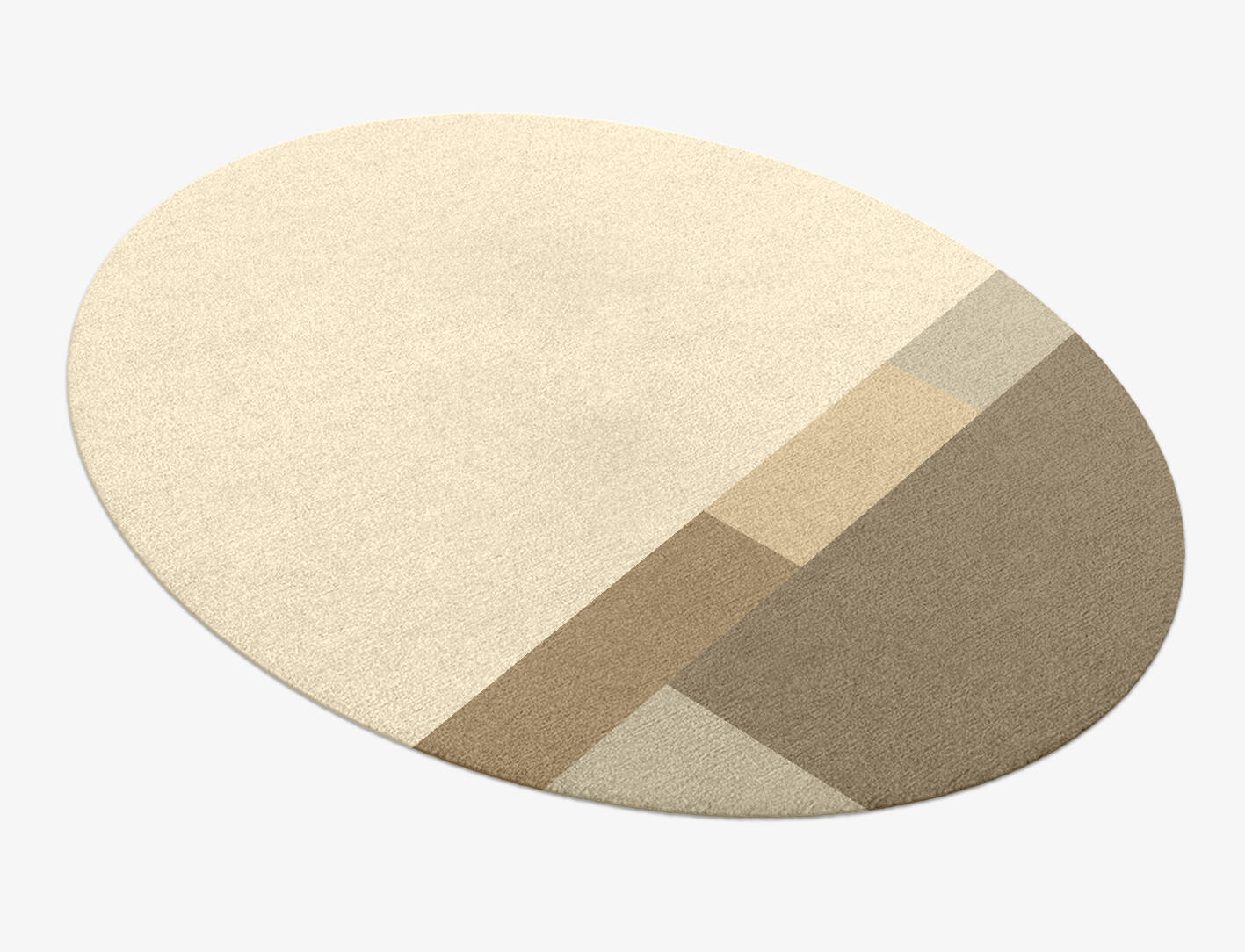 Conflate  Oval Hand Knotted Tibetan Wool Custom Rug by Rug Artisan