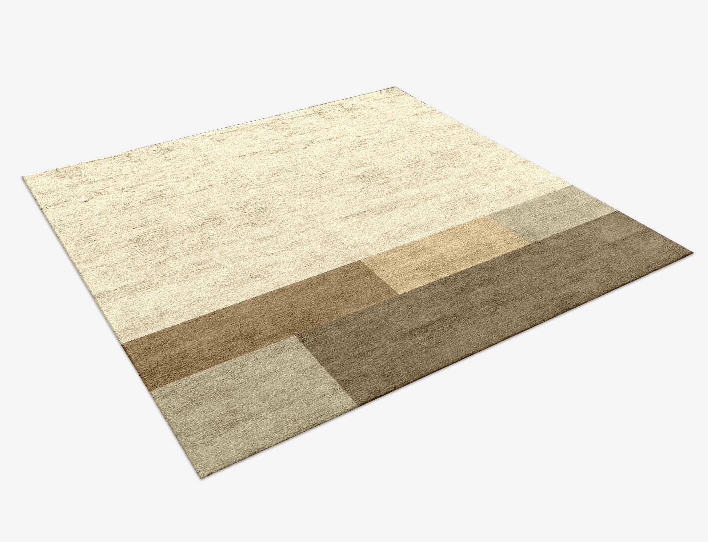 Conflate  Square Hand Knotted Bamboo Silk Custom Rug by Rug Artisan