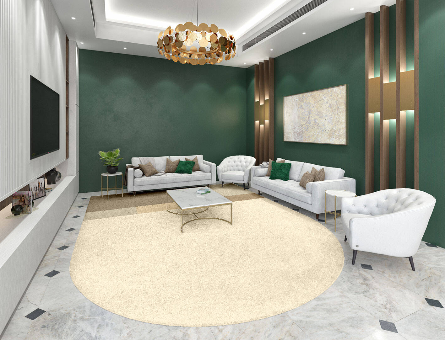 Conflate  Arch Hand Tufted Pure Wool Custom Rug by Rug Artisan