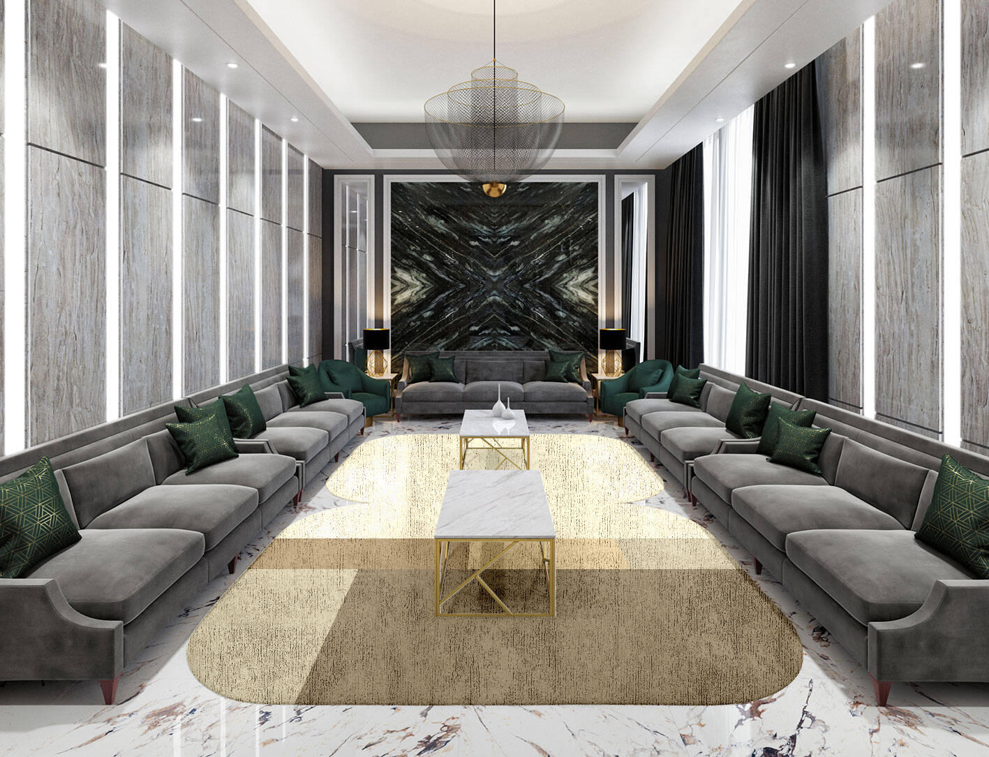 Conflate  Eight Hand Tufted Bamboo Silk Custom Rug by Rug Artisan