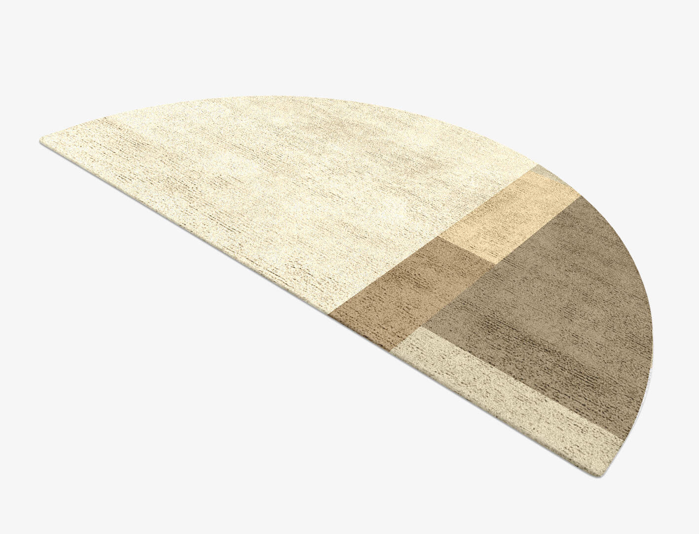 Conflate  Halfmoon Hand Tufted Bamboo Silk Custom Rug by Rug Artisan