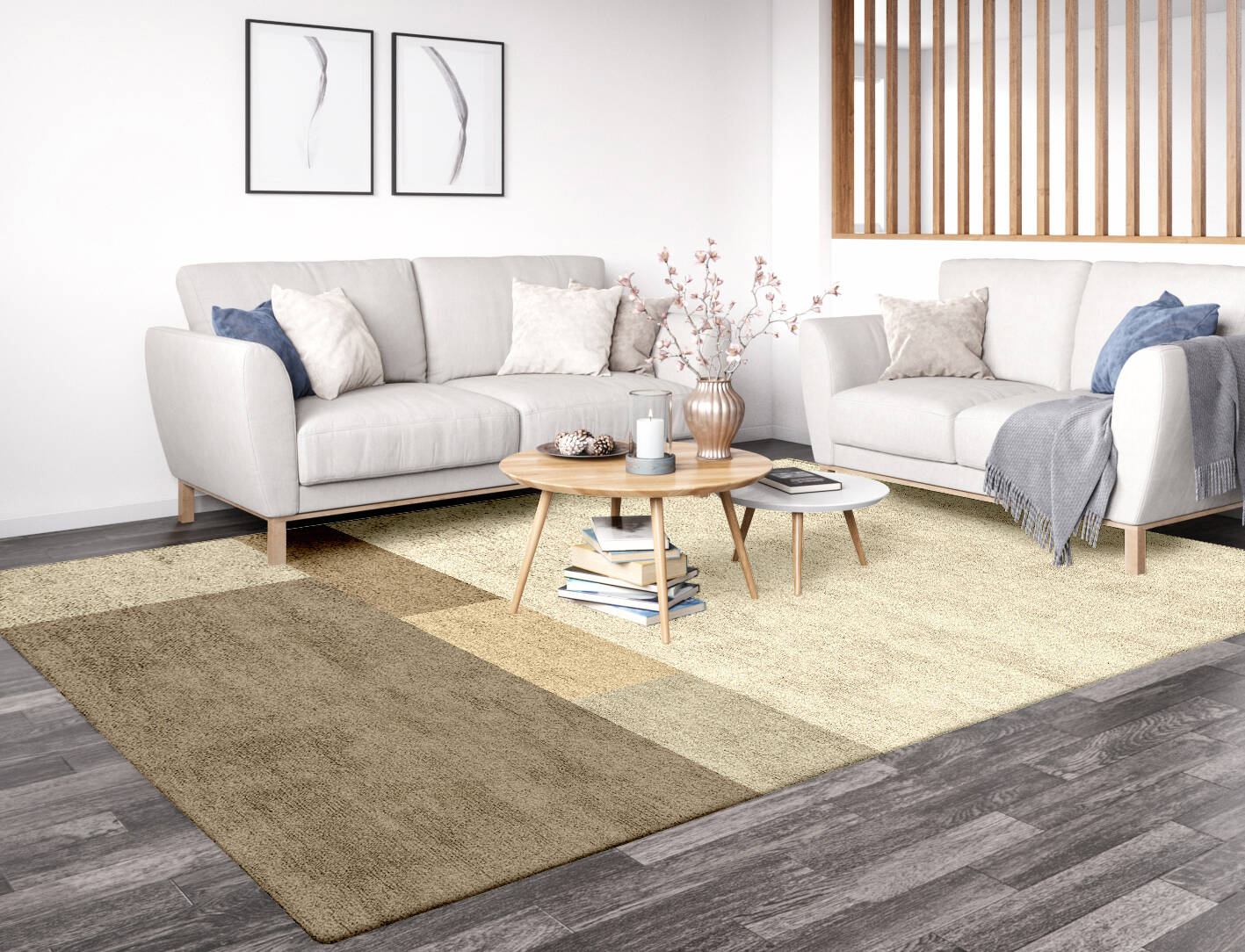 Conflate  Rectangle Hand Tufted Bamboo Silk Custom Rug by Rug Artisan