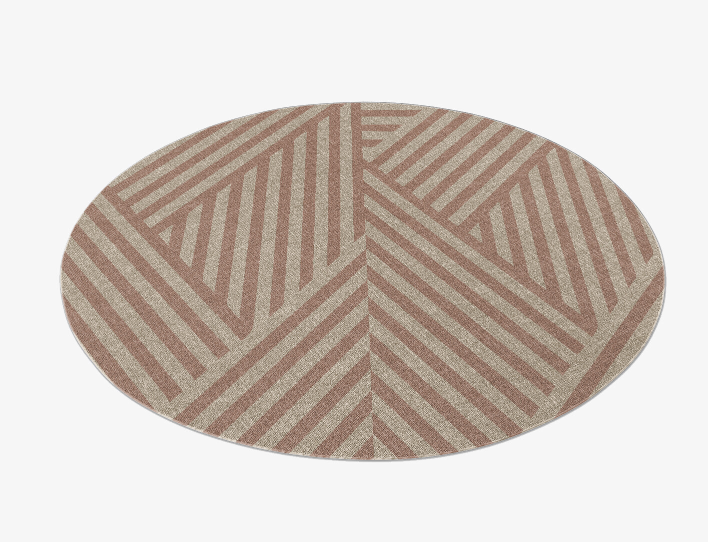 Conjunct Minimalist Round Flatweave New Zealand Wool Custom Rug by Rug Artisan