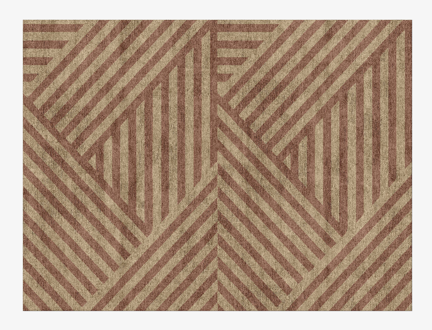 Conjunct Minimalist Rectangle Hand Knotted Bamboo Silk Custom Rug by Rug Artisan