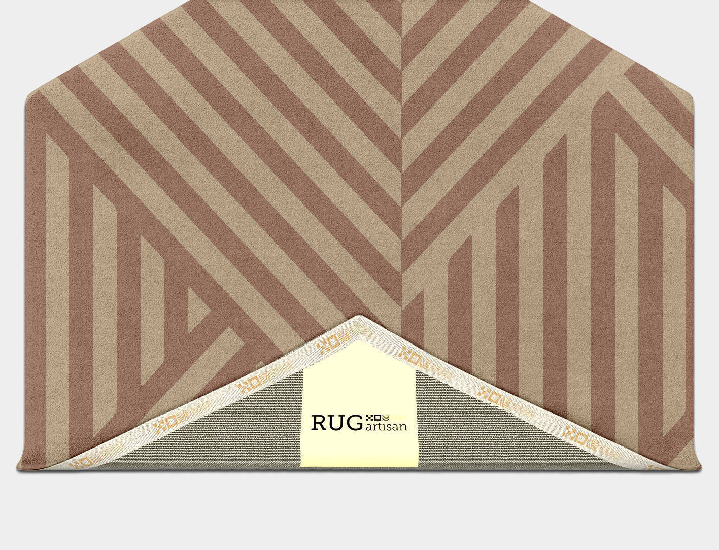 Conjunct Minimalist Hexagon Hand Tufted Pure Wool Custom Rug by Rug Artisan