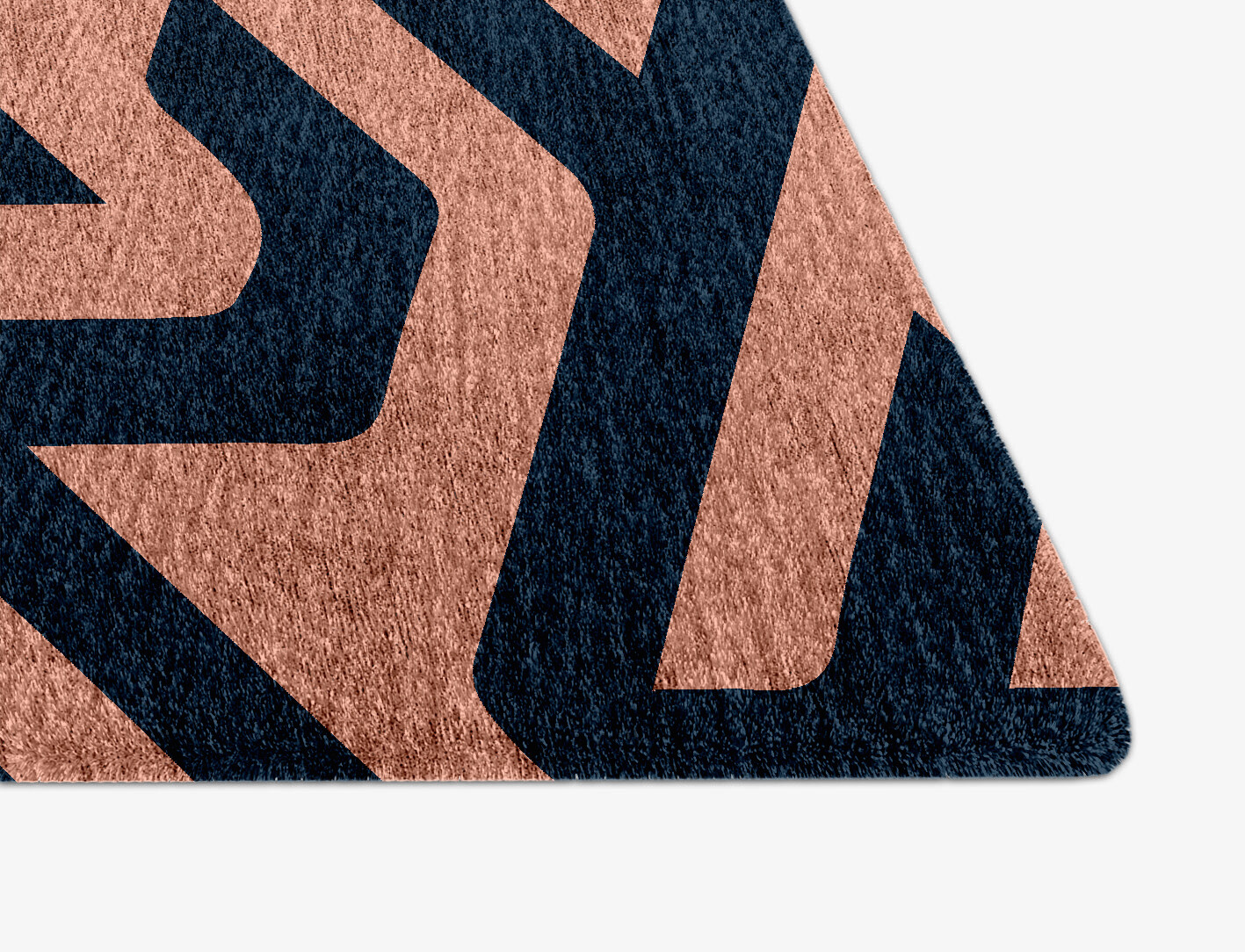 Conrad Geometric Arch Hand Knotted Bamboo Silk Custom Rug by Rug Artisan