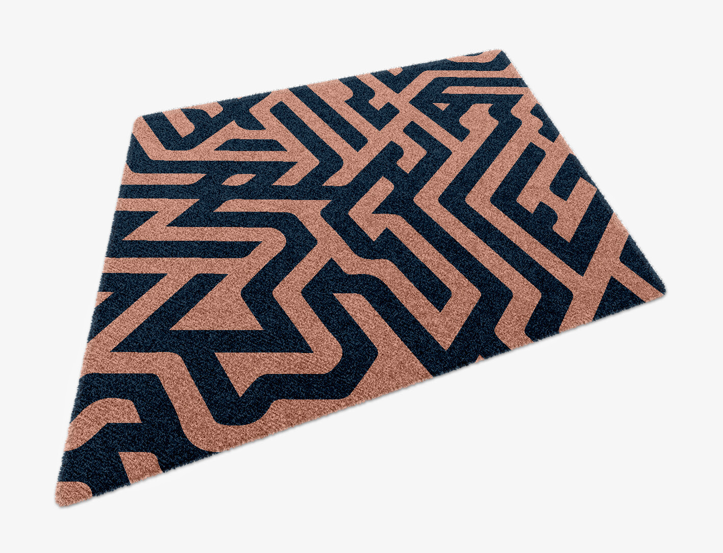 Conrad Geometric Diamond Hand Knotted Tibetan Wool Custom Rug by Rug Artisan