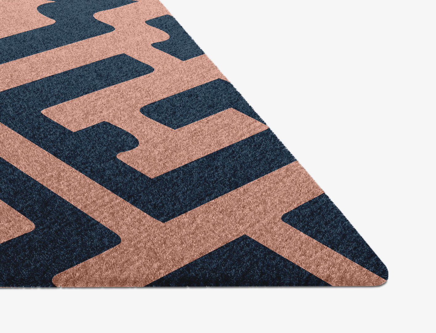 Conrad Geometric Diamond Hand Knotted Tibetan Wool Custom Rug by Rug Artisan