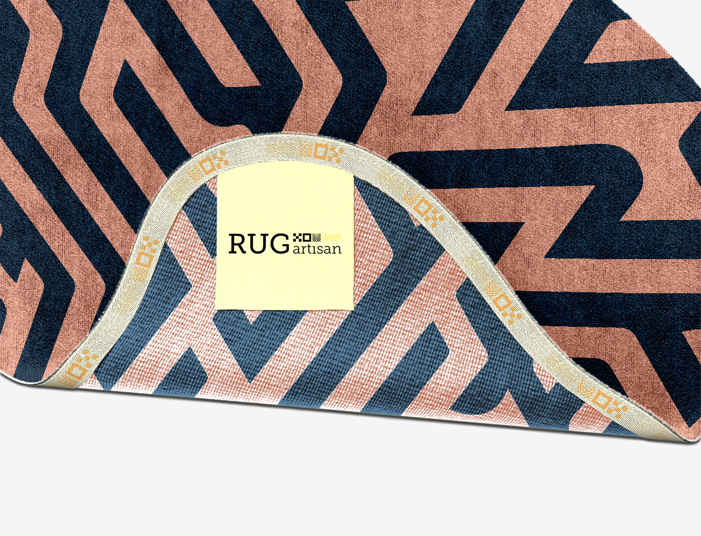 Conrad Geometric Splash Hand Knotted Bamboo Silk Custom Rug by Rug Artisan