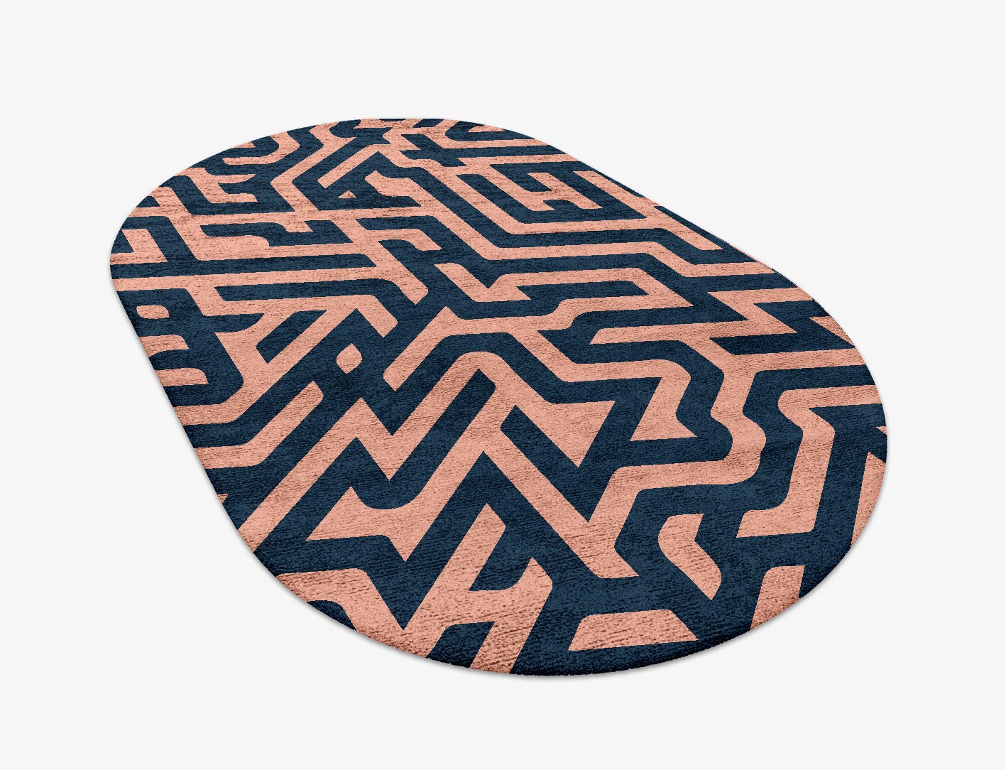 Conrad Geometric Capsule Hand Tufted Bamboo Silk Custom Rug by Rug Artisan