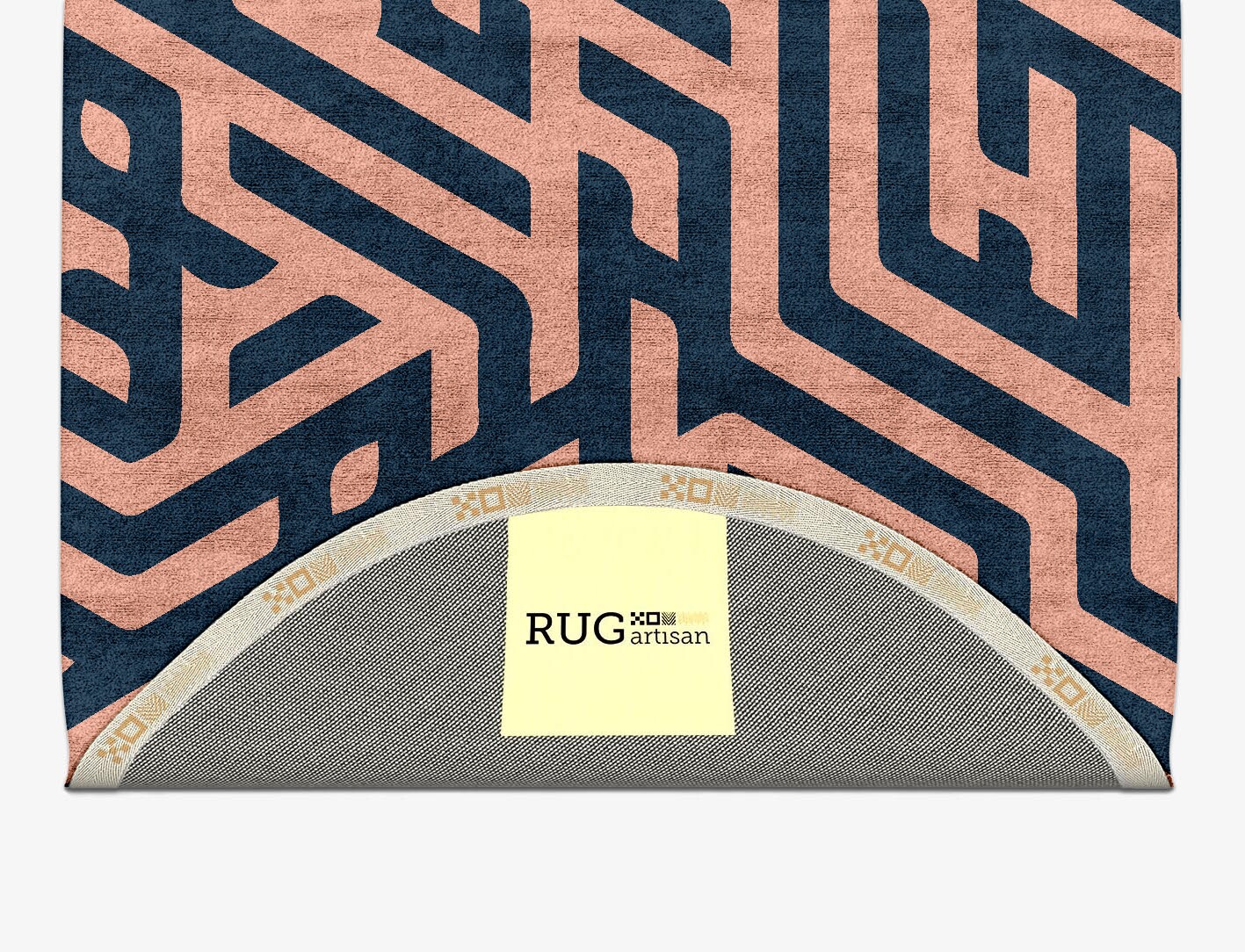 Conrad Geometric Capsule Hand Tufted Bamboo Silk Custom Rug by Rug Artisan