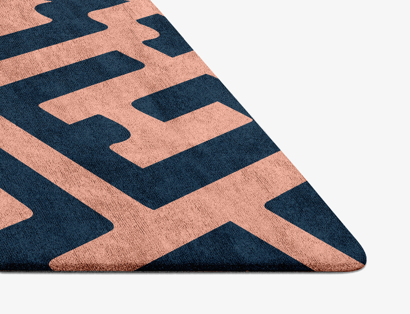 Conrad Geometric Diamond Hand Tufted Bamboo Silk Custom Rug by Rug Artisan