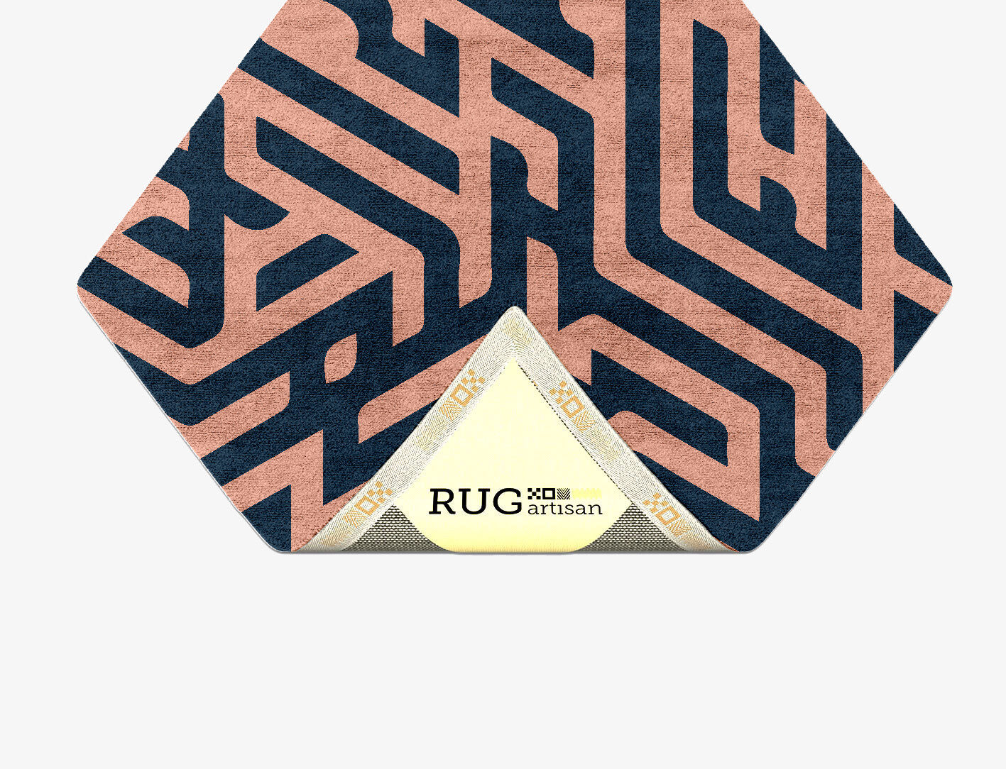 Conrad Geometric Diamond Hand Tufted Bamboo Silk Custom Rug by Rug Artisan