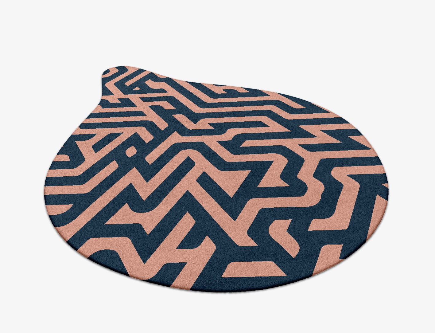 Conrad Geometric Drop Hand Tufted Pure Wool Custom Rug by Rug Artisan