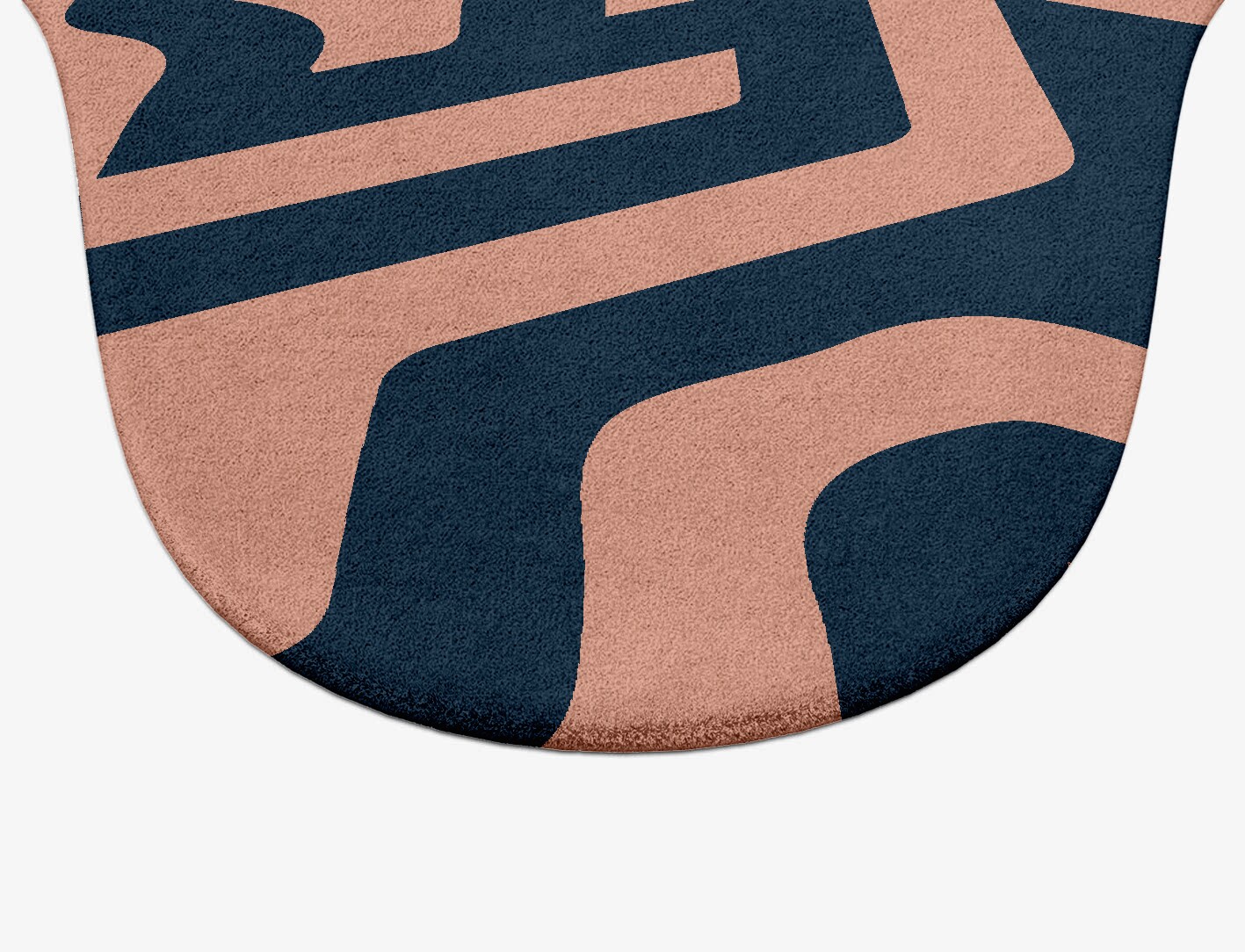 Conrad Geometric Drop Hand Tufted Pure Wool Custom Rug by Rug Artisan