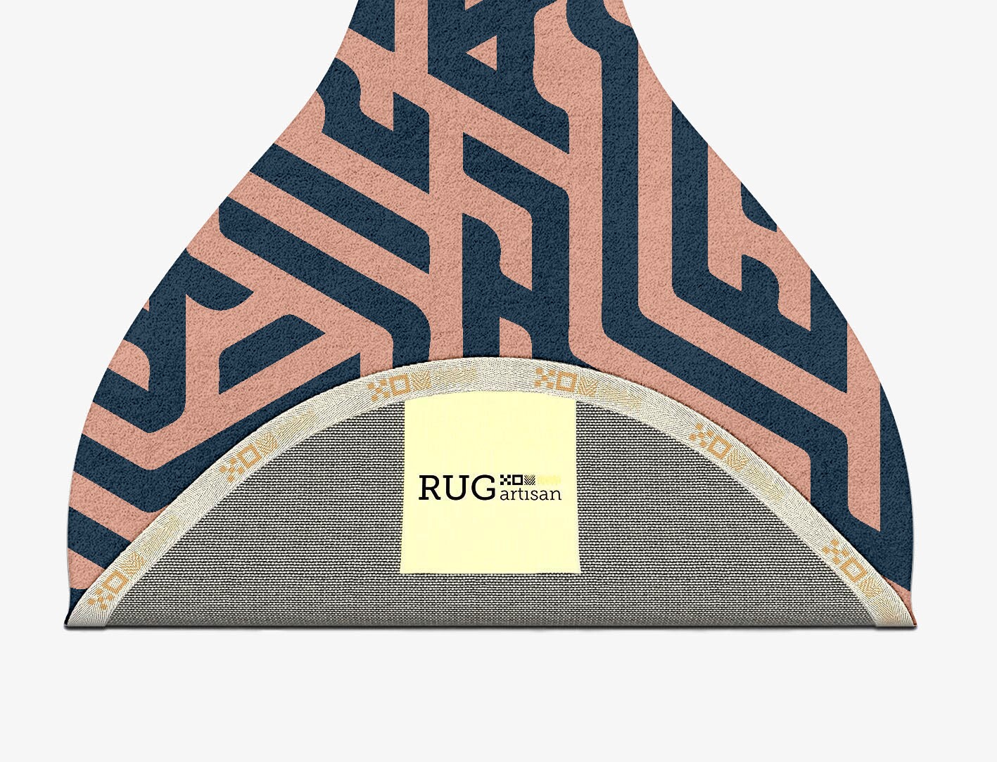 Conrad Geometric Drop Hand Tufted Pure Wool Custom Rug by Rug Artisan