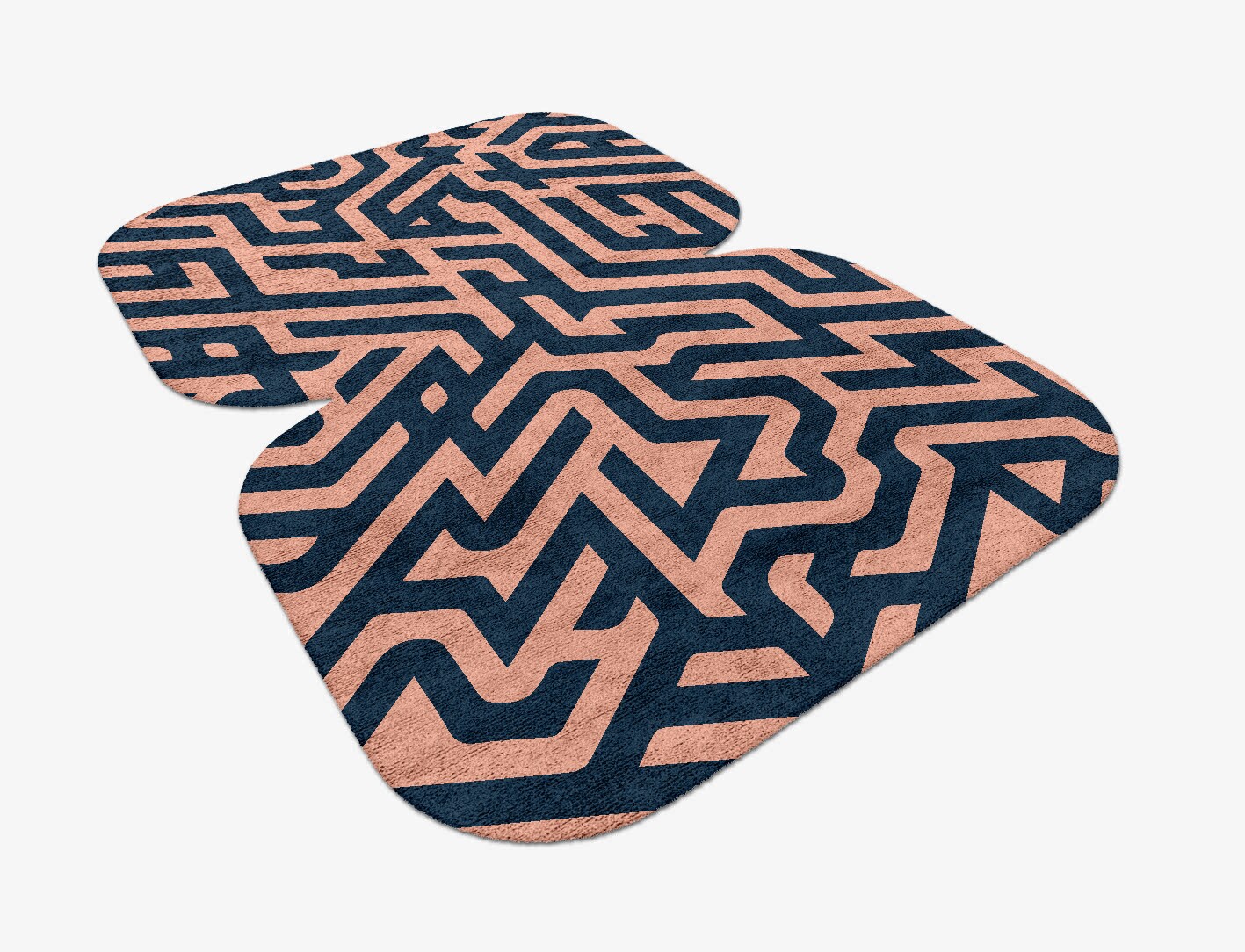 Conrad Geometric Eight Hand Tufted Bamboo Silk Custom Rug by Rug Artisan