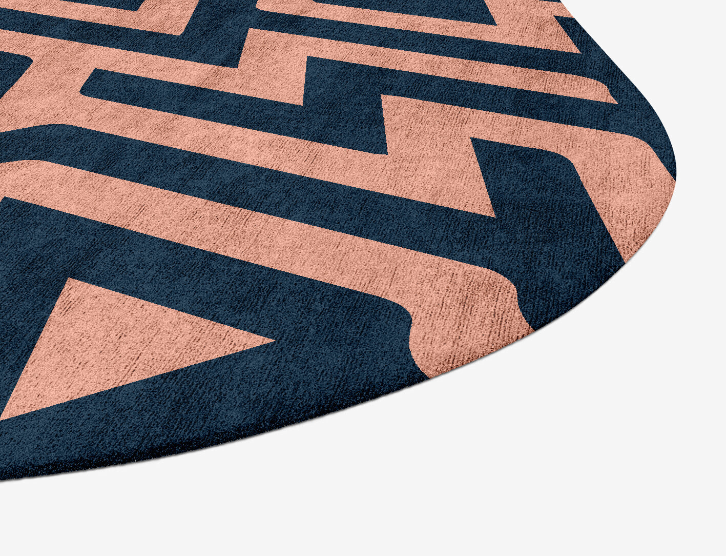 Conrad Geometric Oblong Hand Tufted Bamboo Silk Custom Rug by Rug Artisan