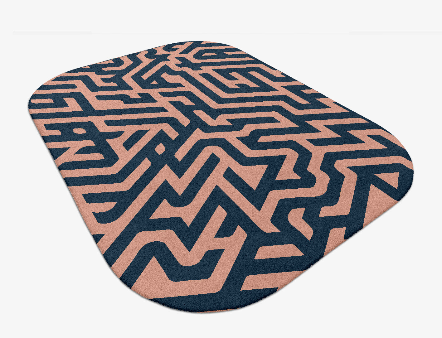 Conrad Geometric Oblong Hand Tufted Pure Wool Custom Rug by Rug Artisan