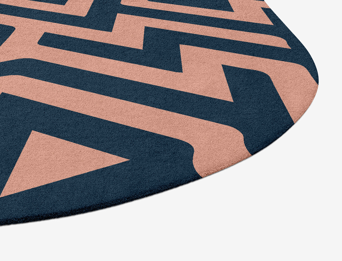 Conrad Geometric Oblong Hand Tufted Pure Wool Custom Rug by Rug Artisan