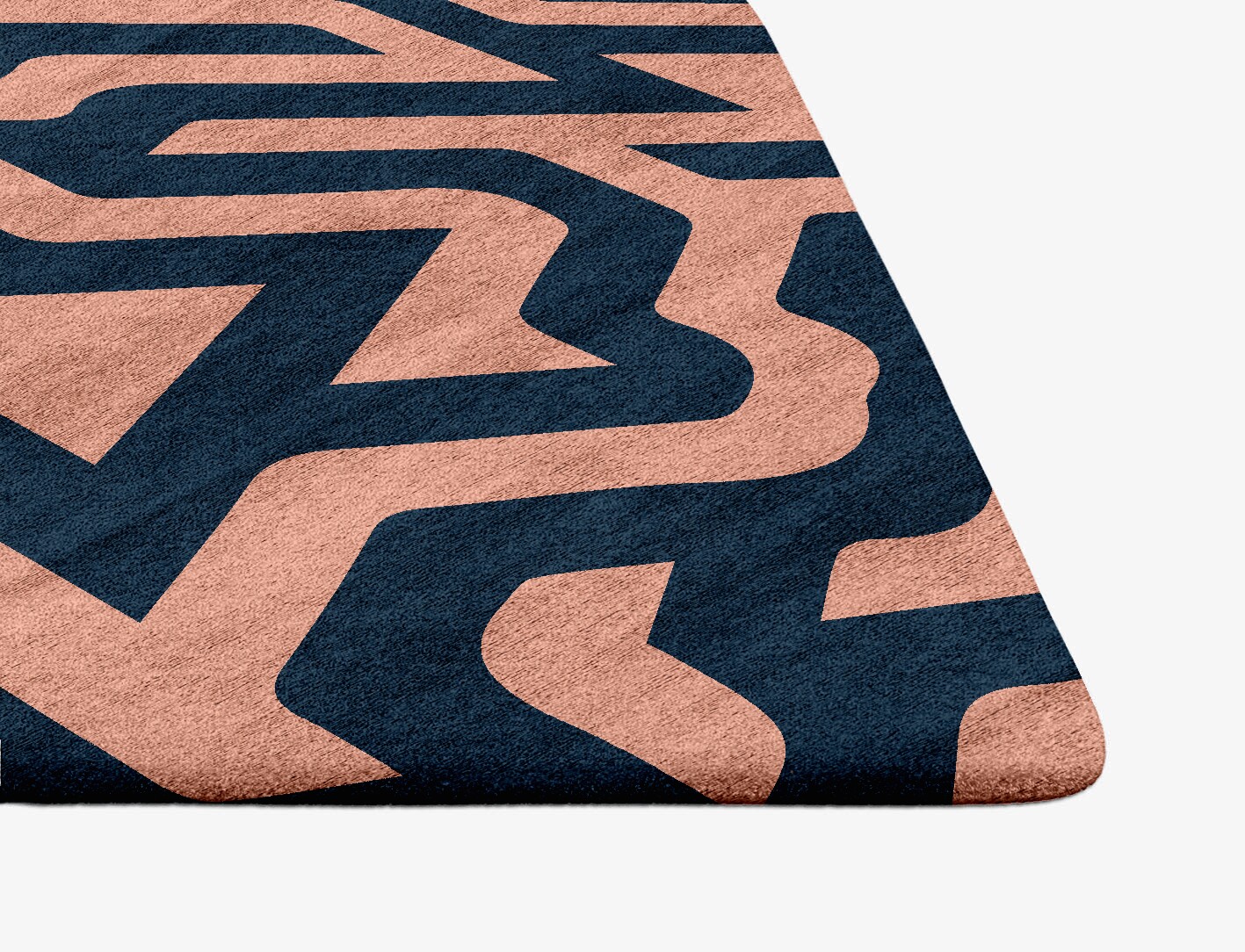 Conrad Geometric Ogee Hand Tufted Bamboo Silk Custom Rug by Rug Artisan