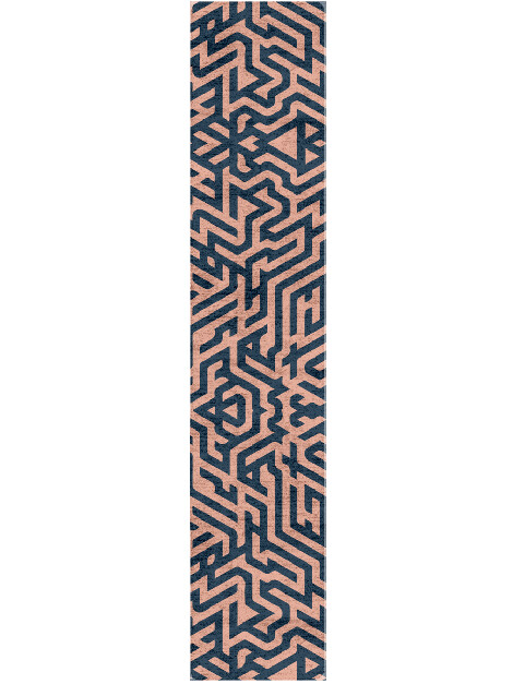 Conrad Modern Geometrics Runner Hand Tufted Bamboo Silk Custom Rug by Rug Artisan