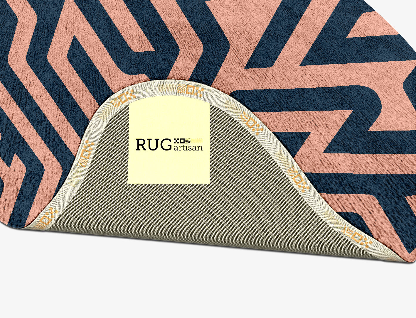Conrad Geometric Splash Hand Tufted Bamboo Silk Custom Rug by Rug Artisan