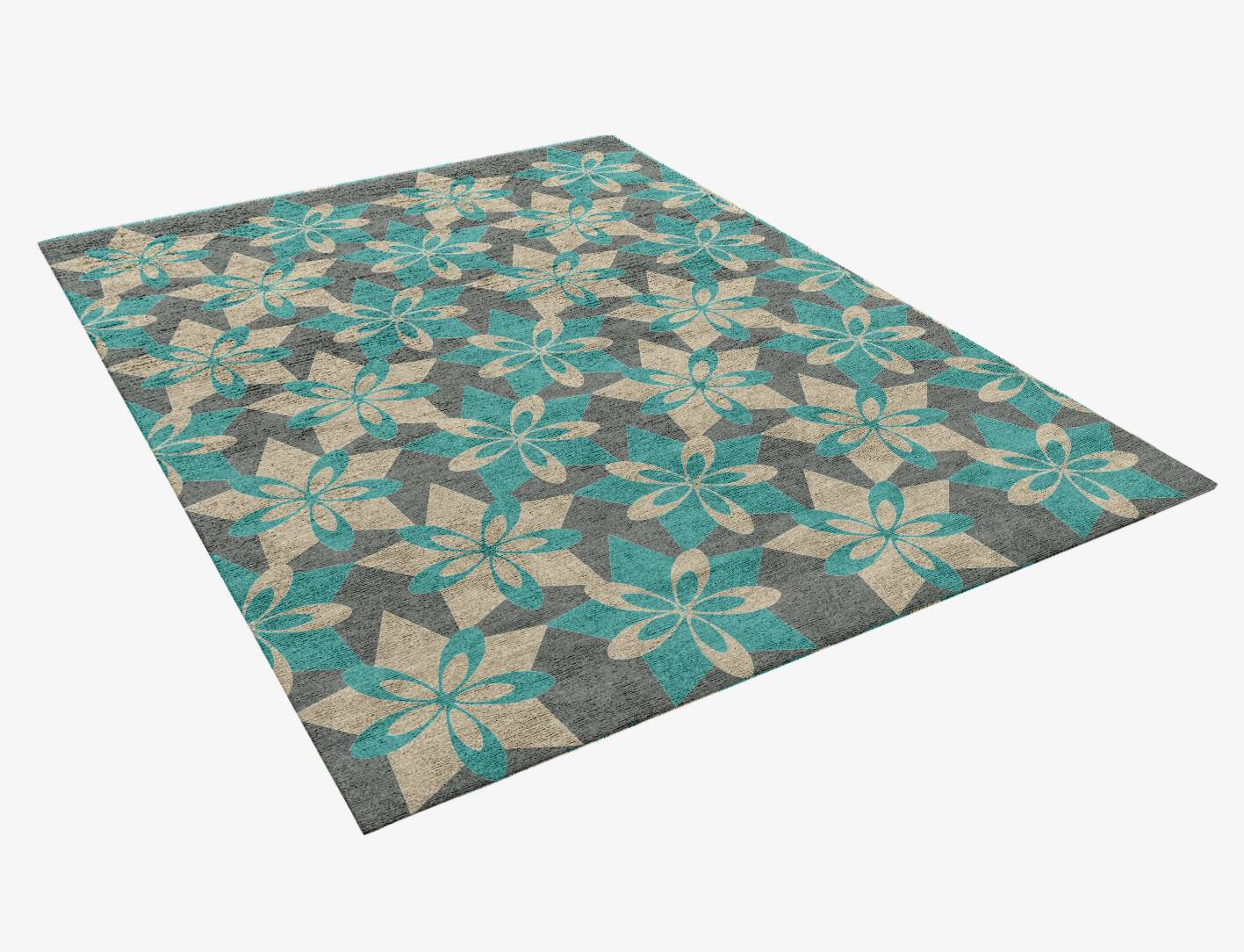 Contour Kids Rectangle Hand Knotted Bamboo Silk Custom Rug by Rug Artisan