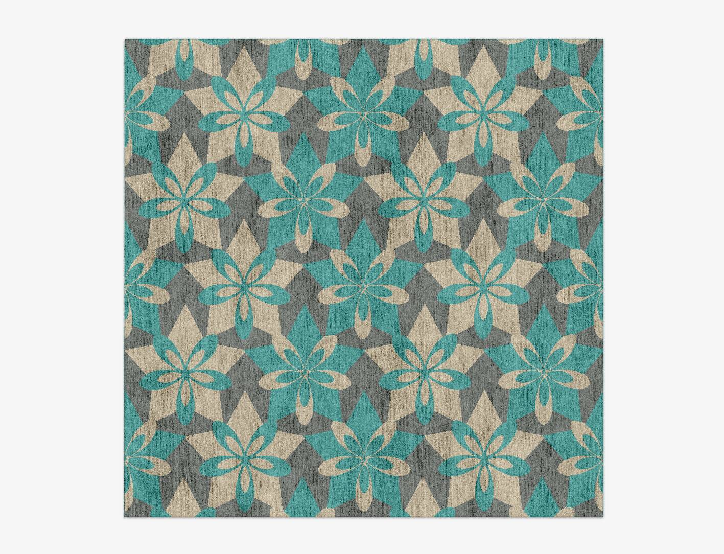 Contour Kids Square Hand Knotted Bamboo Silk Custom Rug by Rug Artisan