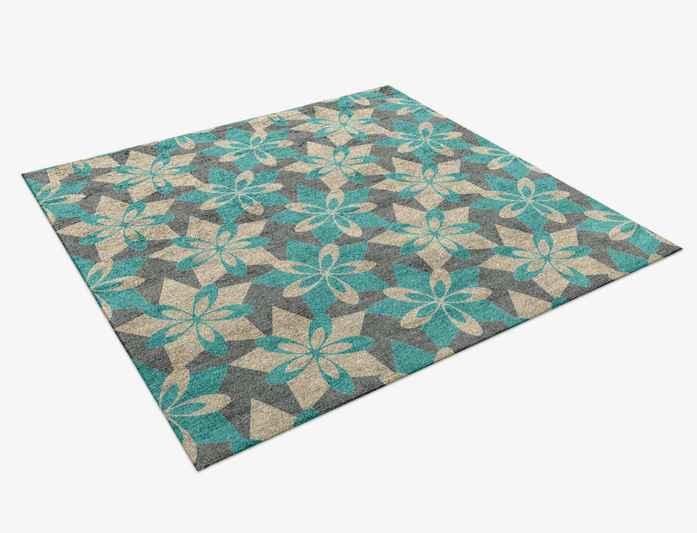 Contour Kids Square Hand Knotted Bamboo Silk Custom Rug by Rug Artisan