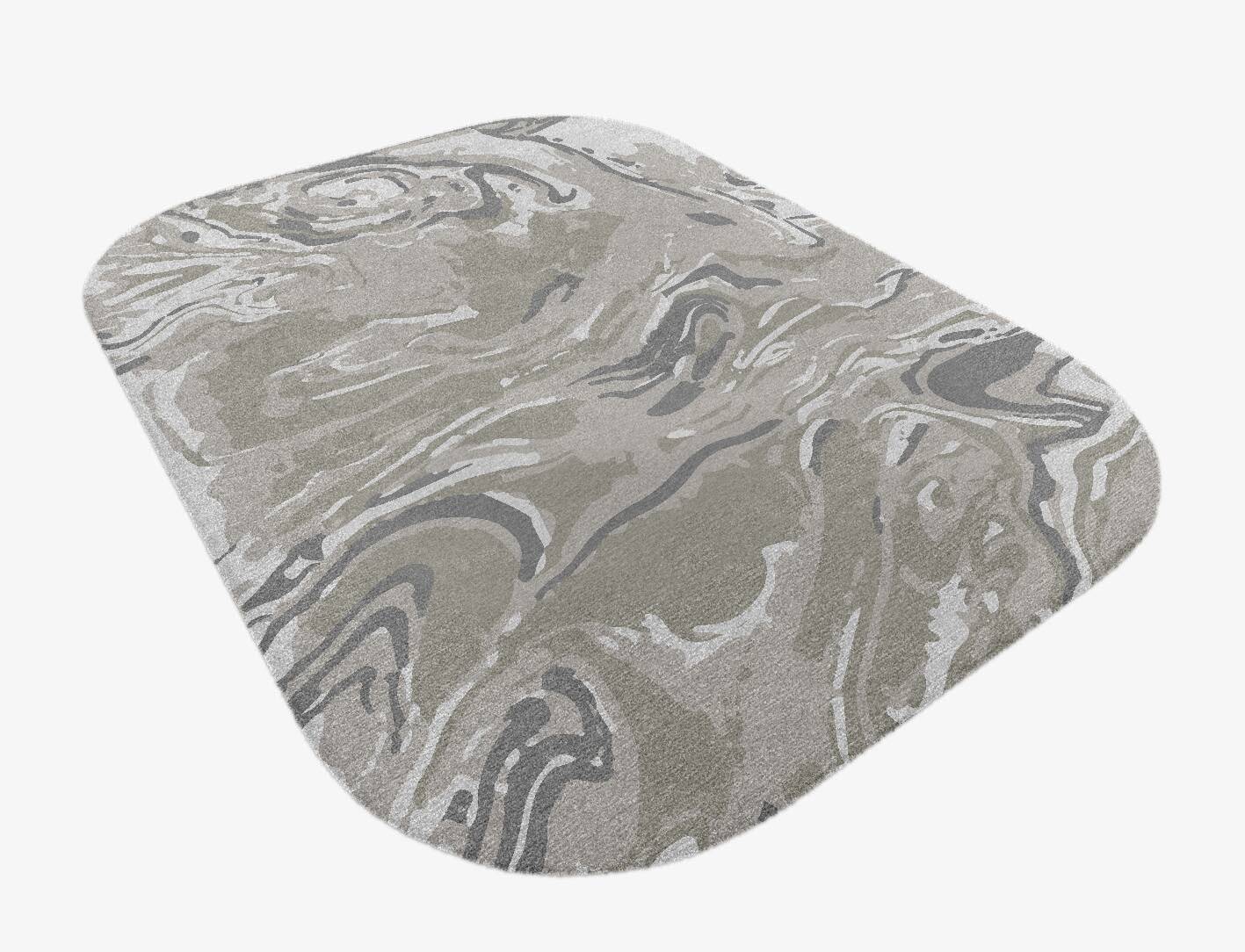 Contours Surface Art Oblong Hand Knotted Tibetan Wool Custom Rug by Rug Artisan