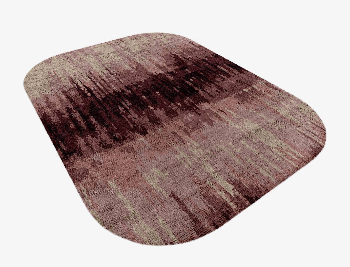 Copper Gradation Oblong Hand Knotted Bamboo Silk Custom Rug by Rug Artisan