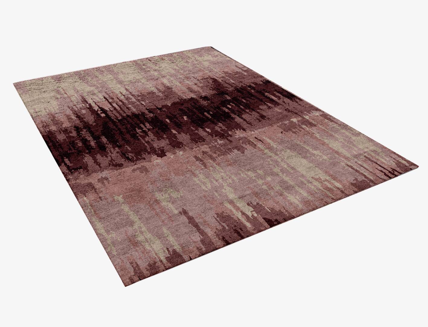 Copper Gradation Rectangle Hand Knotted Bamboo Silk Custom Rug by Rug Artisan