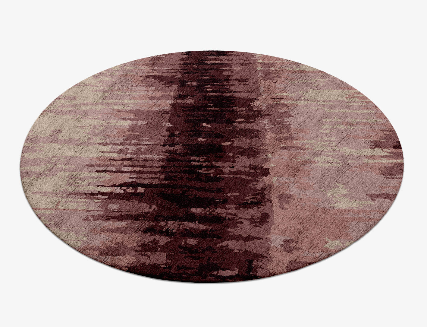 Copper Gradation Round Hand Knotted Bamboo Silk Custom Rug by Rug Artisan