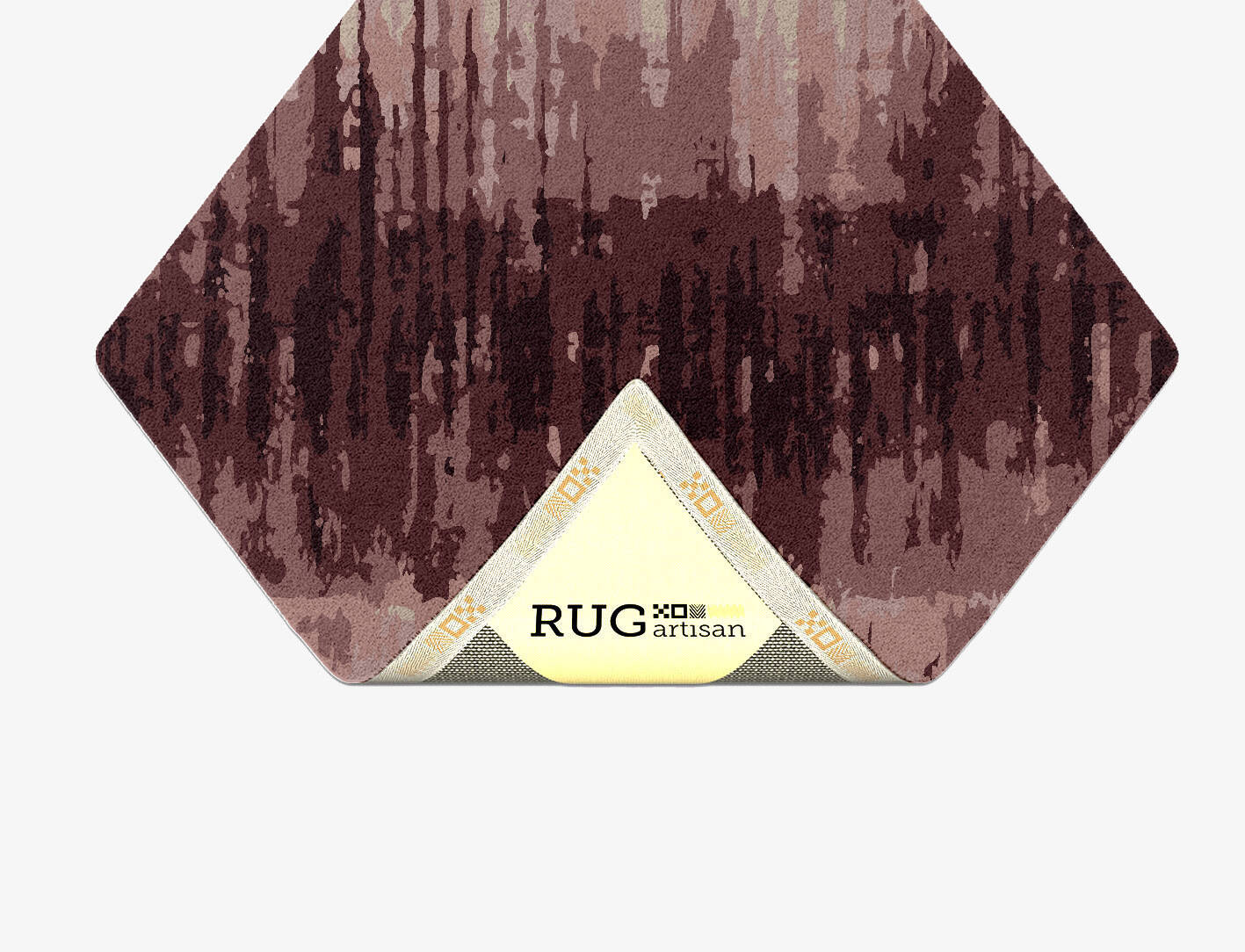 Copper Gradation Diamond Hand Tufted Pure Wool Custom Rug by Rug Artisan