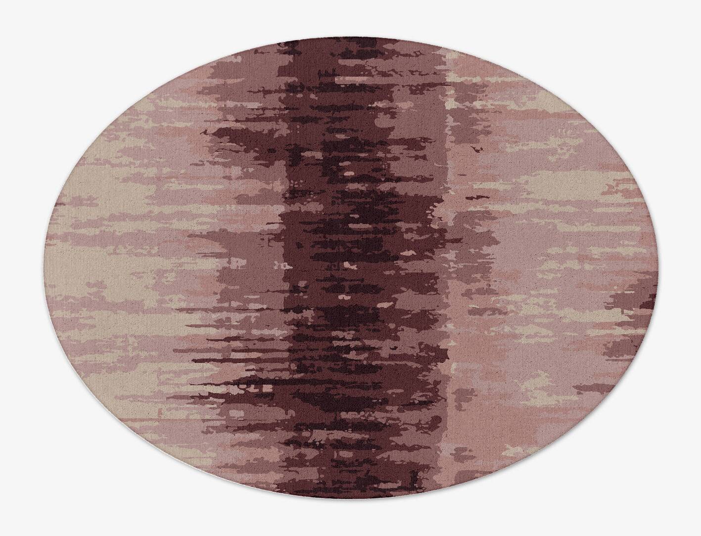 Copper Gradation Oval Hand Tufted Pure Wool Custom Rug by Rug Artisan