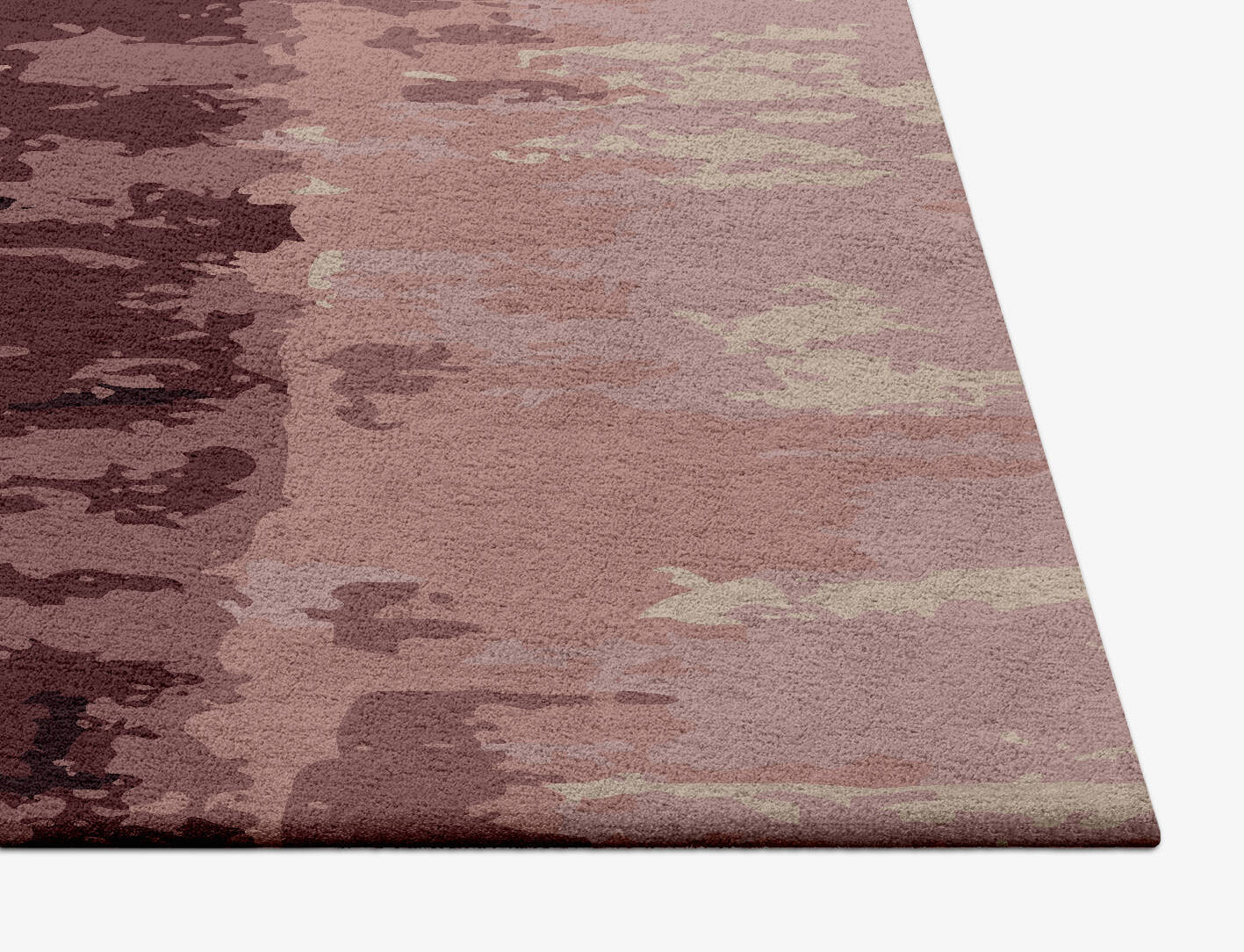 Copper Gradation Square Hand Tufted Pure Wool Custom Rug by Rug Artisan