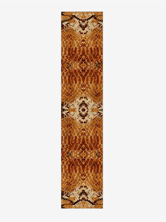 Copperhead Animal Prints Runner Hand Knotted Bamboo Silk Custom Rug by Rug Artisan
