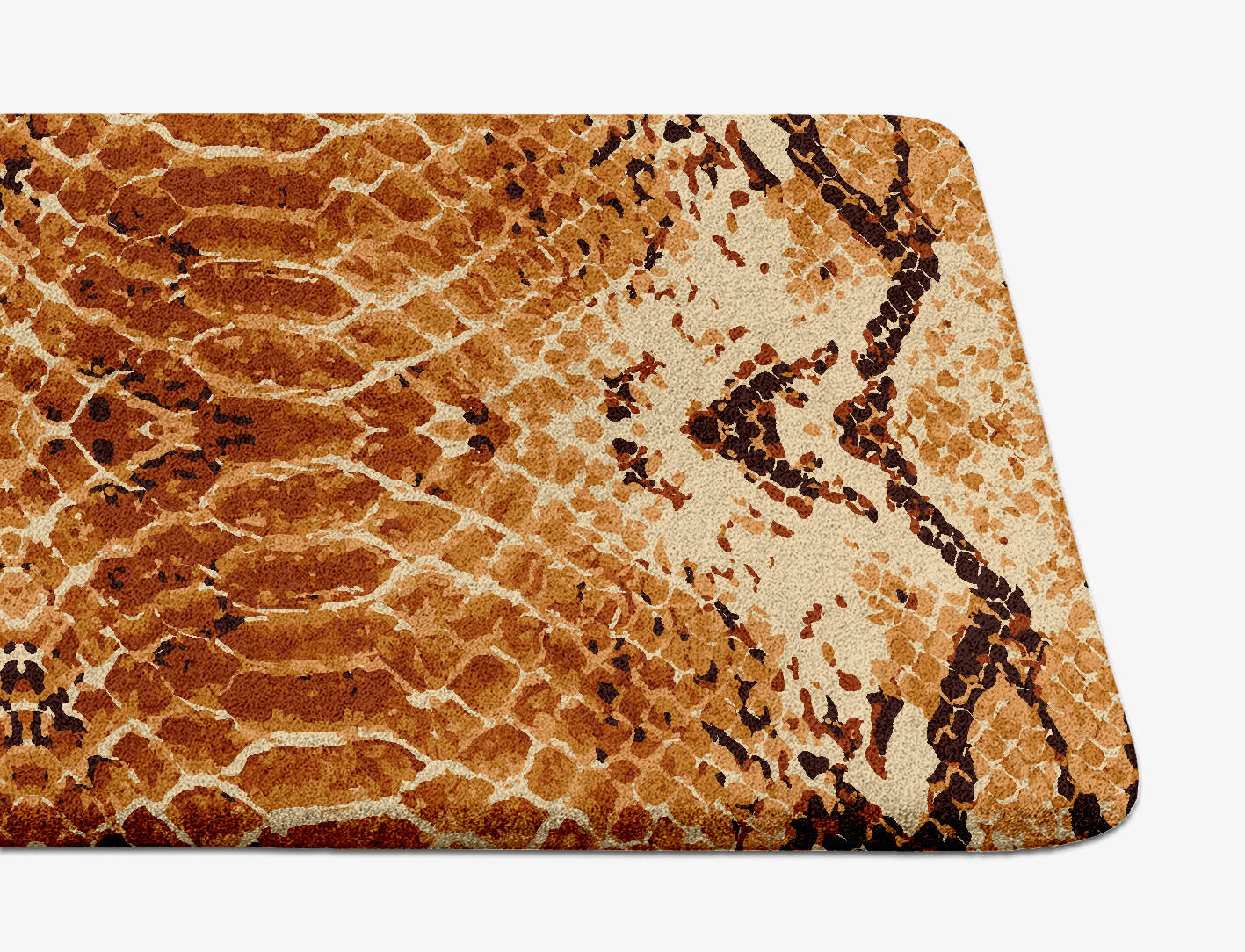Copperhead Animal Prints Runner Hand Tufted Pure Wool Custom Rug by Rug Artisan