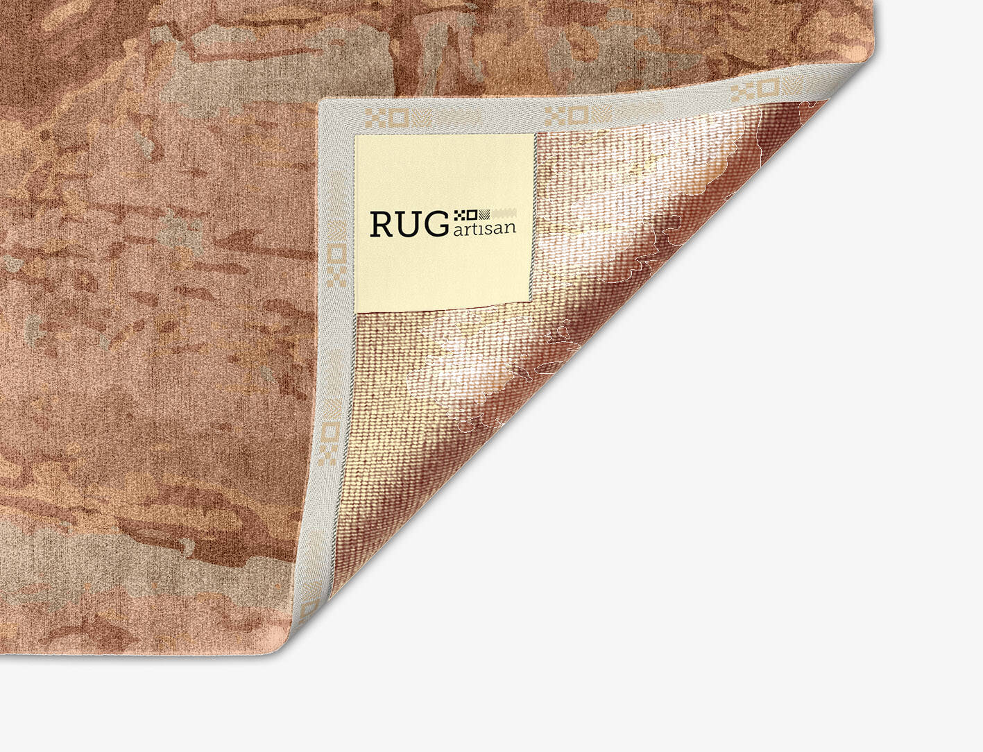 Corrosion Brush Strokes Arch Hand Knotted Bamboo Silk Custom Rug by Rug Artisan