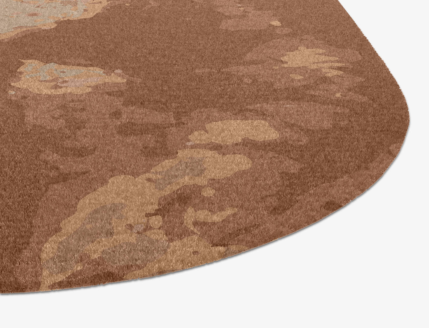 Corrosion Brush Strokes Eight Hand Knotted Tibetan Wool Custom Rug by Rug Artisan