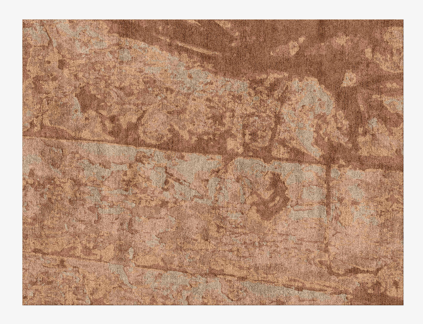 Corrosion Brush Strokes Rectangle Hand Knotted Bamboo Silk Custom Rug by Rug Artisan