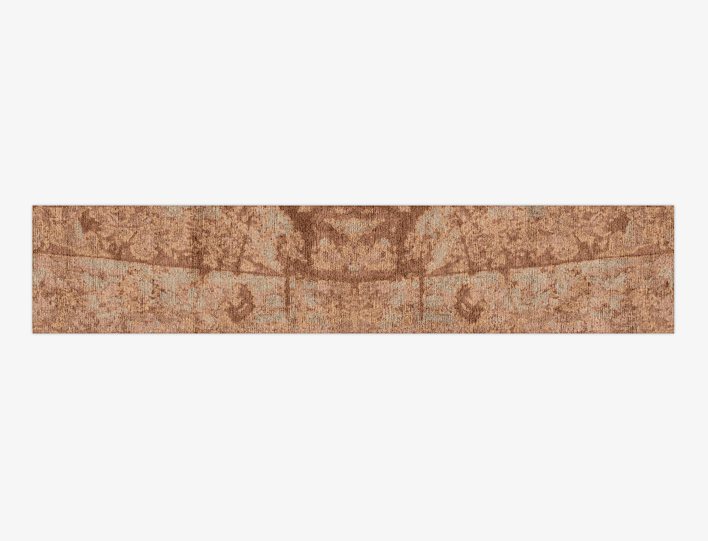 Corrosion Brush Strokes Runner Hand Knotted Bamboo Silk Custom Rug by Rug Artisan