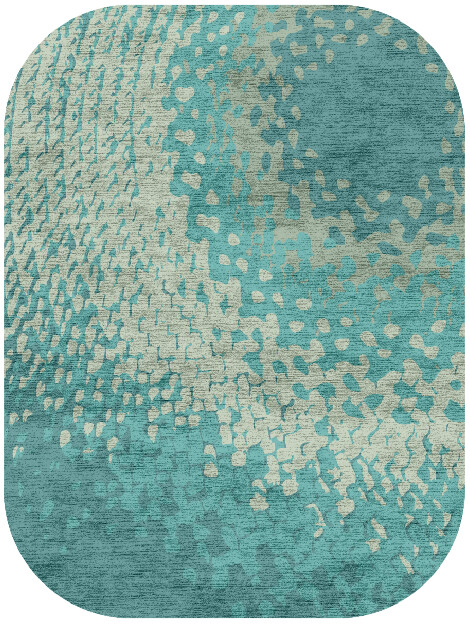 Cosmo Gradation Oblong Hand Knotted Bamboo Silk Custom Rug by Rug Artisan
